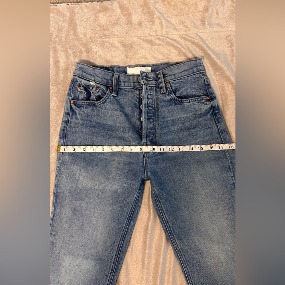 MOTHER Straight Leg Jeans in Light Blue Wash - Picture 9 of 9